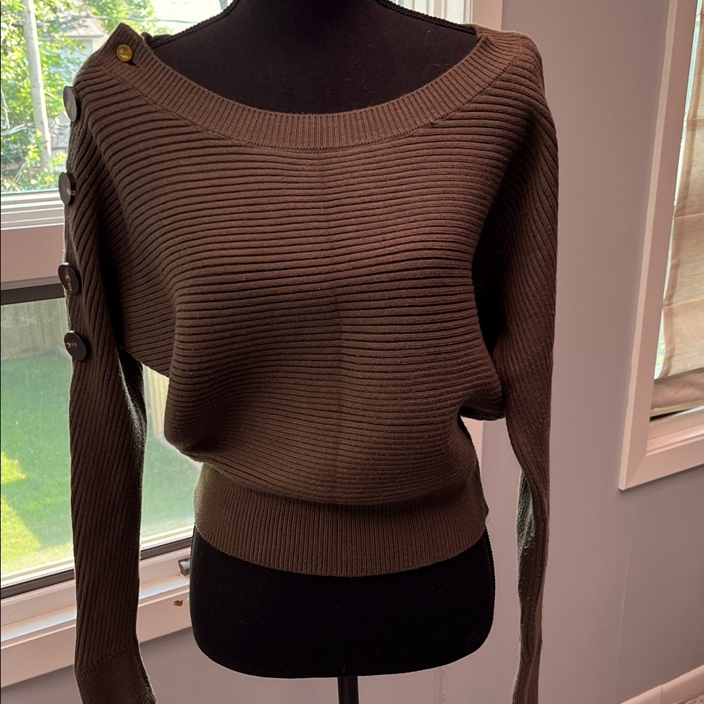 Zara Wide Neck Sweater sz S